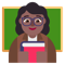 Woman Teacher- Medium-Dark Skin Tone emoji on Microsoft
